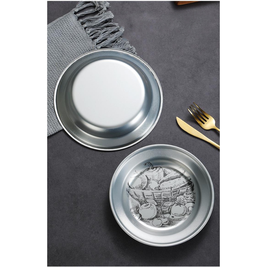 KHAY ĐĨA TRÒN RETRO cổ điên Bắc Âu Sang Trọng, Đựng Bánh Kẹo Trang Trí Bàn Ăn