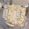 Đệm Lót Bồn Cầu Hình Thú Dễ Thương, Êm Ái Chống Thấm – Miếng Dán Vệ Sinh Toilet, Tái Sử Dụng