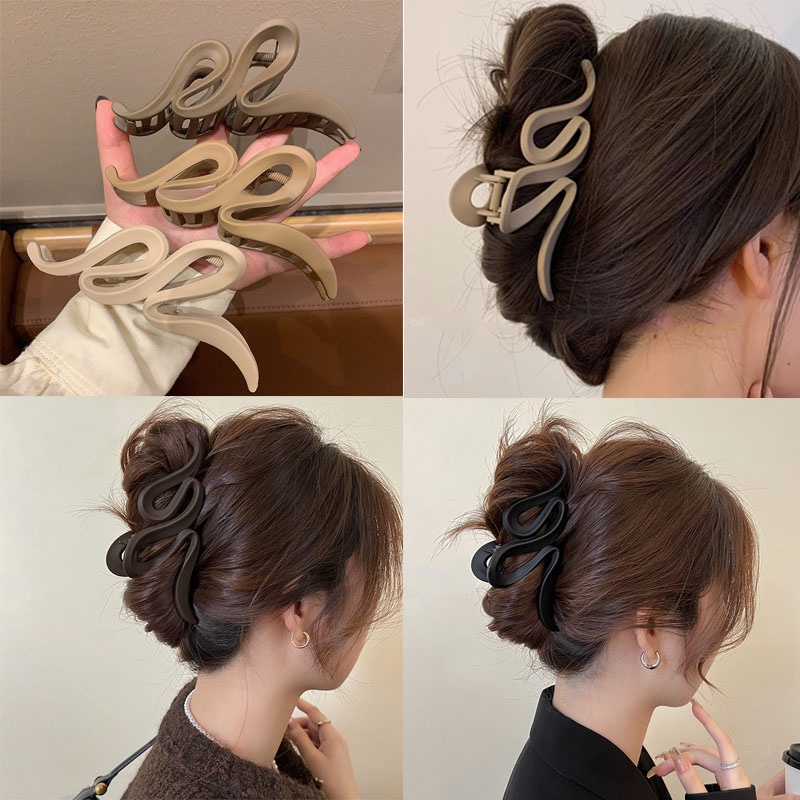 Kẹp Tóc, GẮP TÓC UỐN LƯỢN acrylic Dịu Dàng Cho Nữ thanh lịch - Ảnh 9