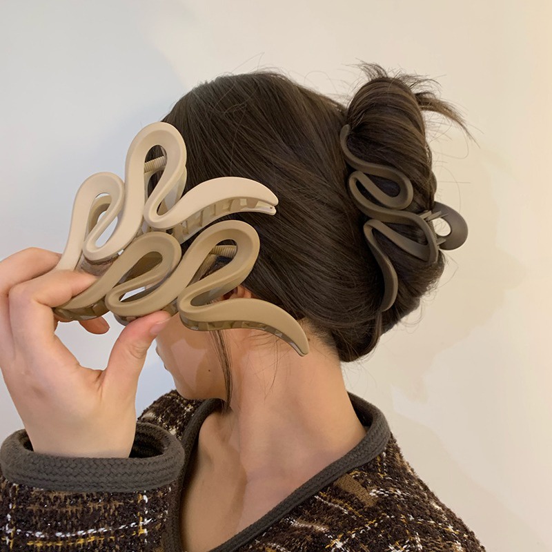 Kẹp Tóc, GẮP TÓC UỐN LƯỢN acrylic Dịu Dàng Cho Nữ thanh lịch - Ảnh 6