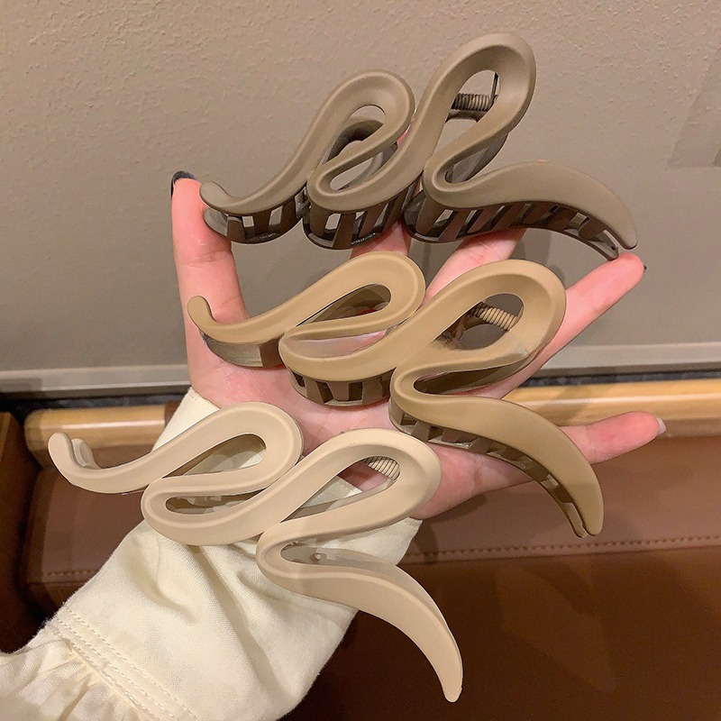 Kẹp Tóc, GẮP TÓC UỐN LƯỢN acrylic Dịu Dàng Cho Nữ thanh lịch - Ảnh 3