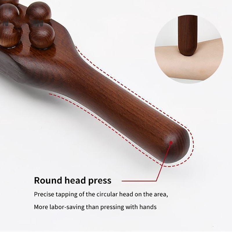 Gậy Massage Cổ Vai Gáy 59 Bi Tròn, Đả Thông Kinh Lạc, Massage Bụng Lưng tiện lợi - Ảnh 3