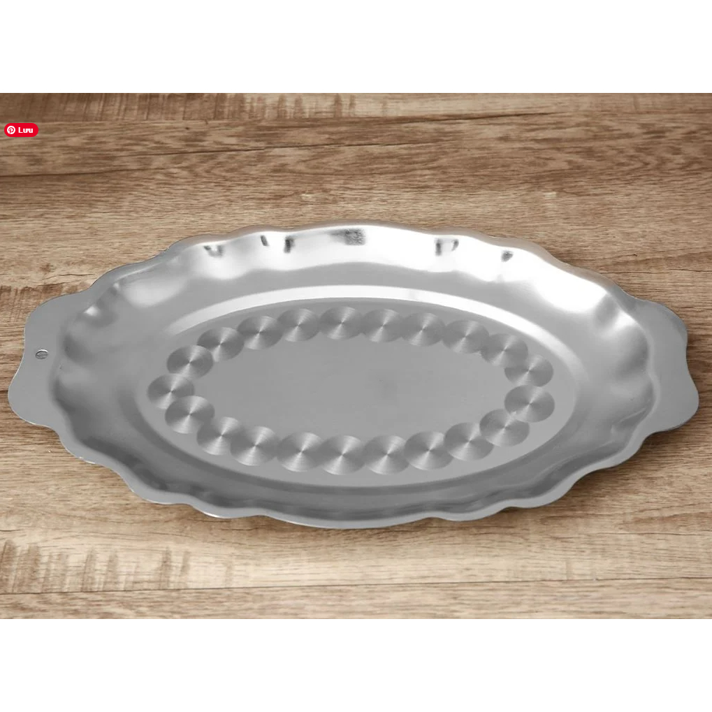 Dĩa Hột Xoài Inox Dĩa bò né, Đĩa hấp cá Cao Cấp - Ảnh 7