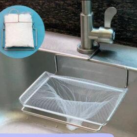 Giá Treo Túi Lọc Rác Bồn Rửa Bát Đĩa, Tích Hợp Để Đồ Rửa Chén, Ngăn Tắc Nghẽn, Không Ghê Tay