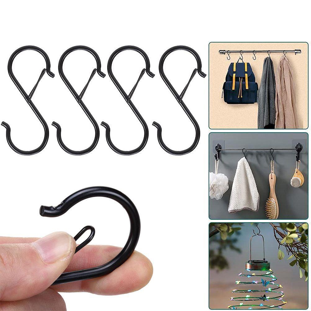 Móc Sắt Chữ S Kẹp Có Khoá Chống Rơi, Treo Dụng Cụ Nhà Bếp – Nhà Tắm – Ban Công Tiện Lợi - Ảnh 8