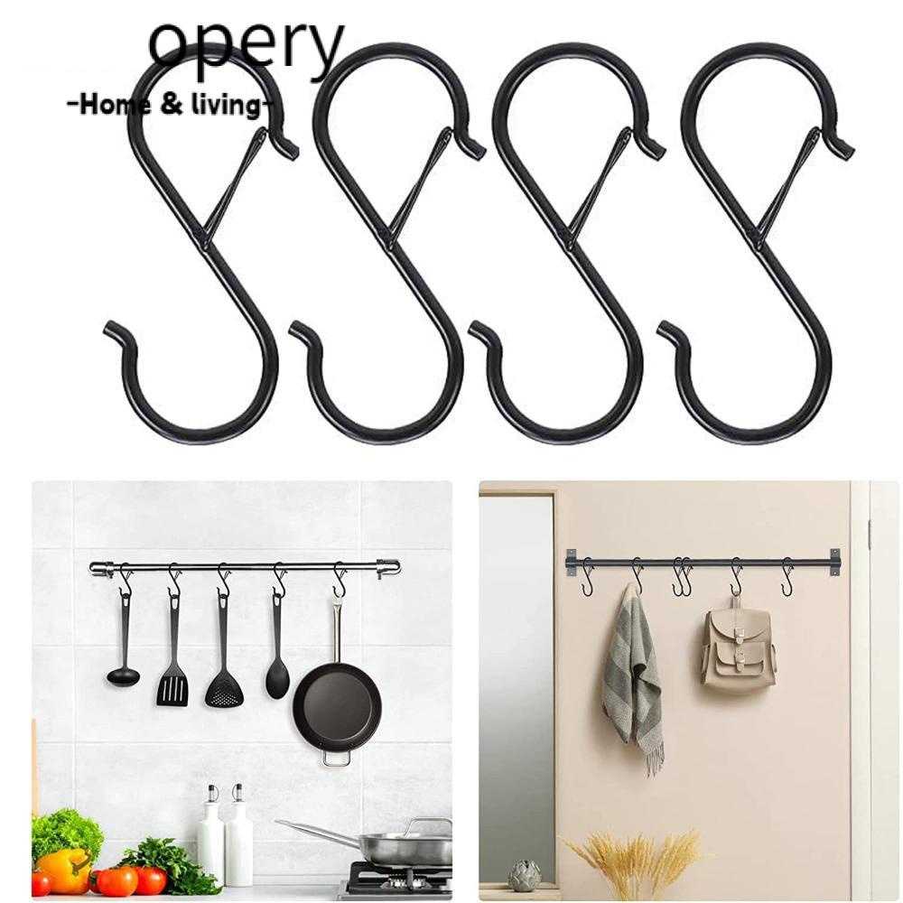 Móc Sắt Chữ S Kẹp Có Khoá Chống Rơi, Treo Dụng Cụ Nhà Bếp – Nhà Tắm – Ban Công Tiện Lợi - Ảnh 5