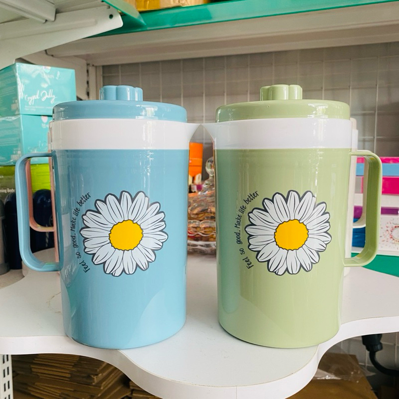 Ca Đá Giữ Nhiệt MÙA HÈ HOA CÚC 1L nhựa cao cấp màu trang nhã Tân Lập Thành - Ảnh 3