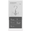 Móc treo đồ đa năng 4 chấu MÓC MÀU BẠC xoay 360 độ 16.5x7.5x7.5cm Treo Quần Áo, Tú Xách, Đồ Lót Tiện Lợi