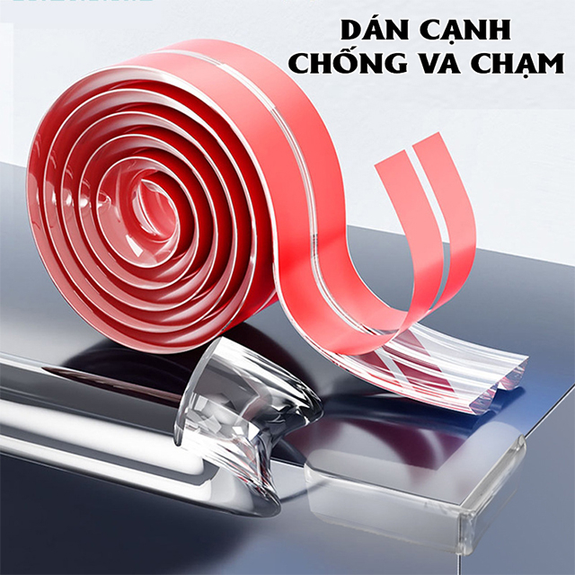 Cuộn Dây Silicon Bọc Cạnh Bàn (D48) - Bịt Che Góc Nhọn - Dán Thành Giường - Bảo Vệ An Toàn Cho Bé - Ảnh 8