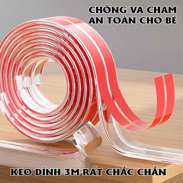 Cuộn Dây Silicon Bọc Cạnh Bàn (D48) - Bịt Che Góc Nhọn - Dán Thành Giường - Bảo Vệ An Toàn Cho Bé - Ảnh 7