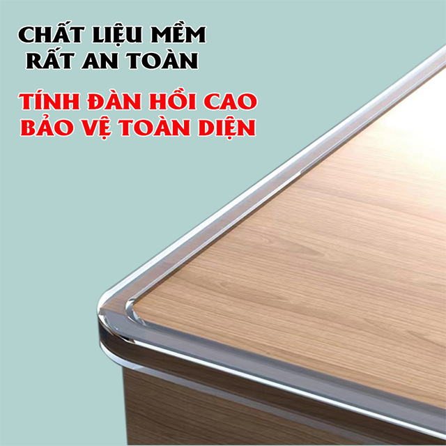 Cuộn Dây Silicon Bọc Cạnh Bàn (D48) - Bịt Che Góc Nhọn - Dán Thành Giường - Bảo Vệ An Toàn Cho Bé - Ảnh 5