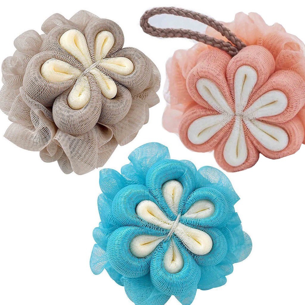 Bông tắm tạo bọt HOA MAI 6 CÁNH, bông tắm siêu sạch, tẩy tế bào chết - Ảnh 3