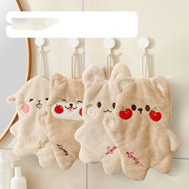 Khăn lau tay 2 lớp thấm hút cực tốt hình MÈO MÁ HỒNG siêu kute - Ảnh 8