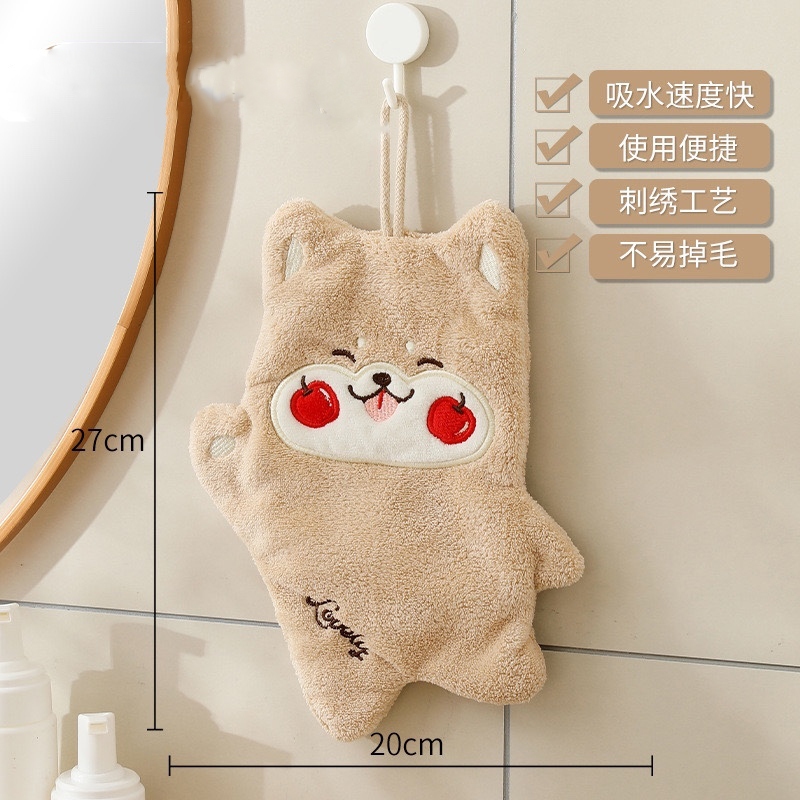 Khăn lau tay 2 lớp thấm hút cực tốt hình MÈO MÁ HỒNG siêu kute - Ảnh 5