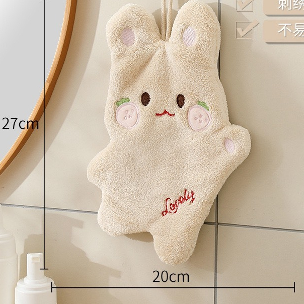 Khăn lau tay 2 lớp thấm hút cực tốt hình MÈO MÁ HỒNG siêu kute - Ảnh 2