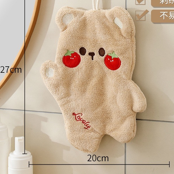 Khăn lau tay 2 lớp thấm hút cực tốt hình MÈO MÁ HỒNG siêu kute