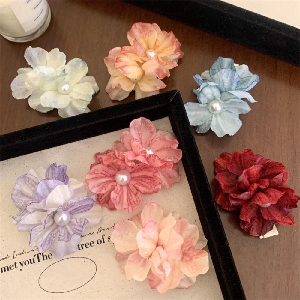 Kẹp Tóc Hoa LỤA MẪU ĐƠN phong cách nhẹ nhàng sang trọng cho bạn nữa thanh lịch - Ảnh 9