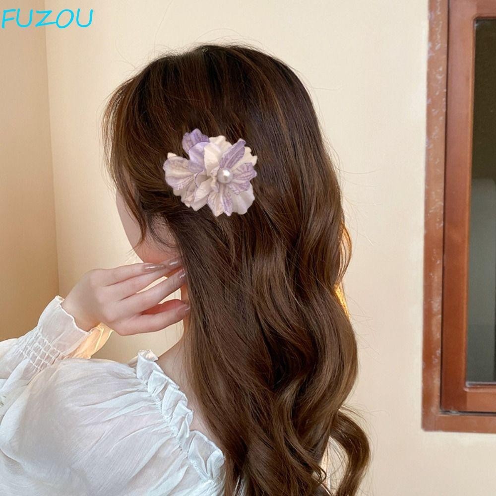 Kẹp Tóc Hoa LỤA MẪU ĐƠN phong cách nhẹ nhàng sang trọng cho bạn nữa thanh lịch - Ảnh 6