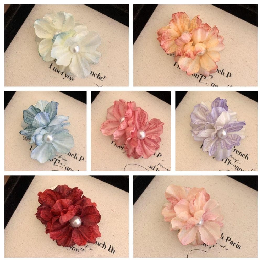 Kẹp Tóc Hoa LỤA MẪU ĐƠN phong cách nhẹ nhàng sang trọng cho bạn nữa thanh lịch - Ảnh 5