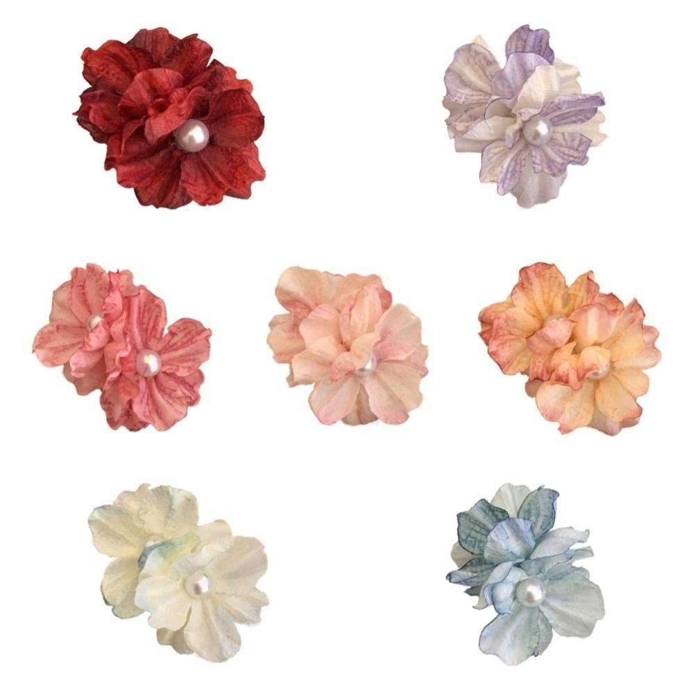 Kẹp Tóc Hoa LỤA MẪU ĐƠN phong cách nhẹ nhàng sang trọng cho bạn nữa thanh lịch - Ảnh 3