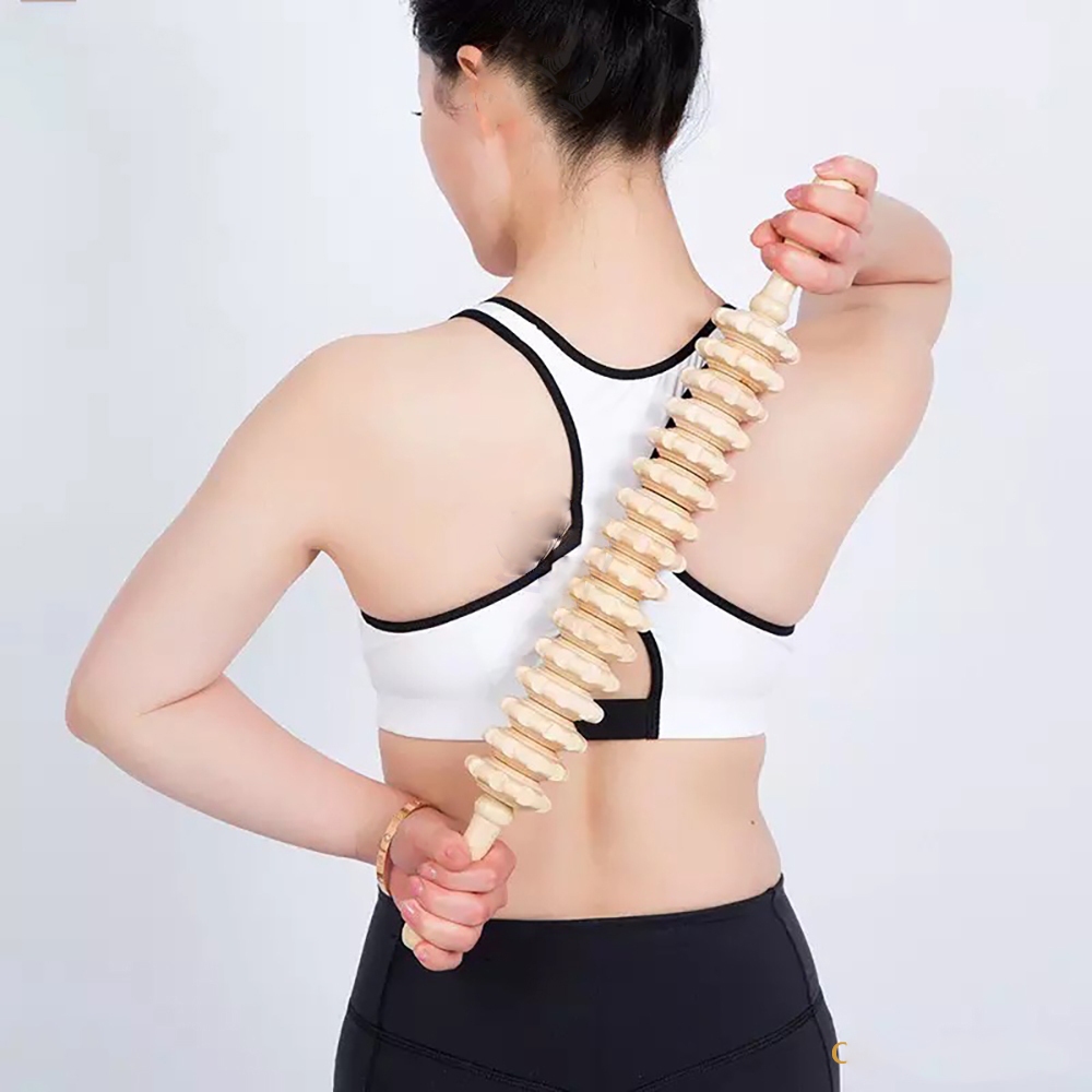 Cây Lăn Massage Gỗ 9 Răng Cao Cấp – Dụng Cụ Massage Toàn Thân Giảm Đau, Thư Giãn Cơ Bắp - Ảnh 6