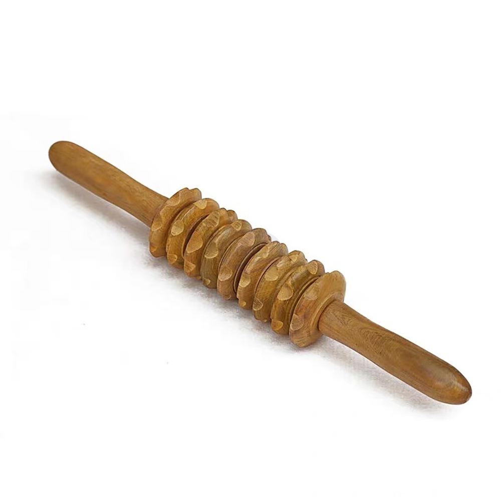 Cây Lăn Massage Gỗ 9 Răng Cao Cấp – Dụng Cụ Massage Toàn Thân Giảm Đau, Thư Giãn Cơ Bắp - Ảnh 4
