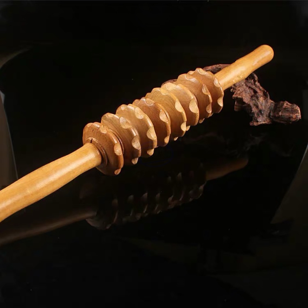 Cây Lăn Massage Gỗ 9 Răng Cao Cấp – Dụng Cụ Massage Toàn Thân Giảm Đau, Thư Giãn Cơ Bắp - Ảnh 3