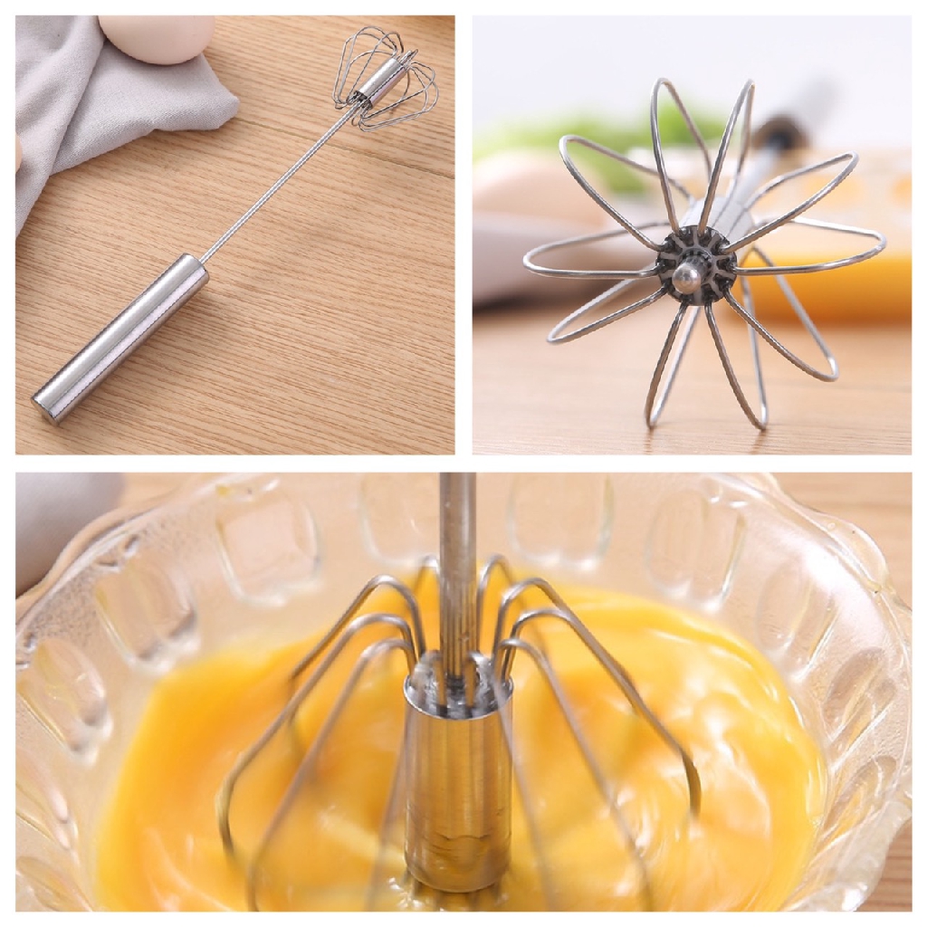 Cây Đánh Trứng Inox Cầm Tay Loại To - Mẫu Mới - Ảnh 7