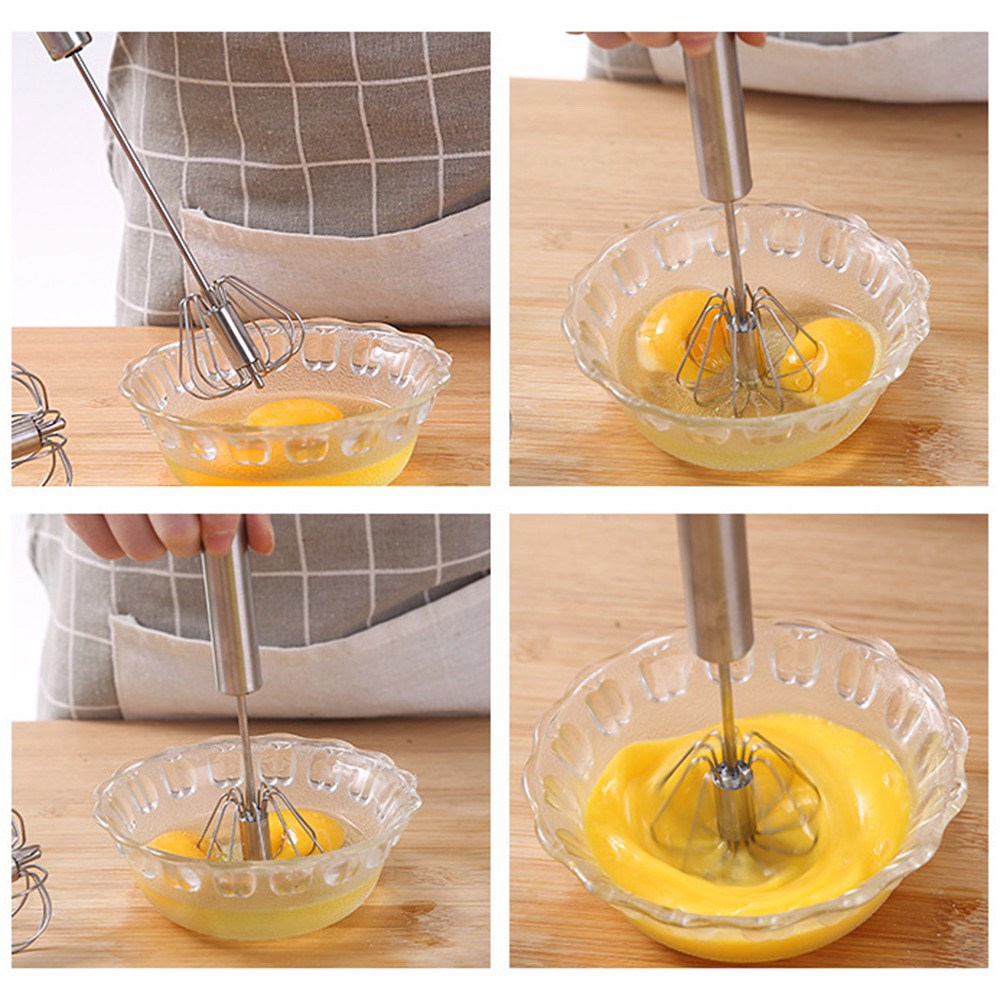 Cây Đánh Trứng Inox Cầm Tay Loại To - Mẫu Mới - Ảnh 6