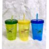 Ly Nhựa Có Kèm Ống Hút Và Nắp Đậy Tiện Lợi