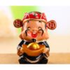 Bộ 5 Tượng Thần Tài Bằng Sứ May Mắn trang trí phong thuỷ, quà tặng ý nghĩa