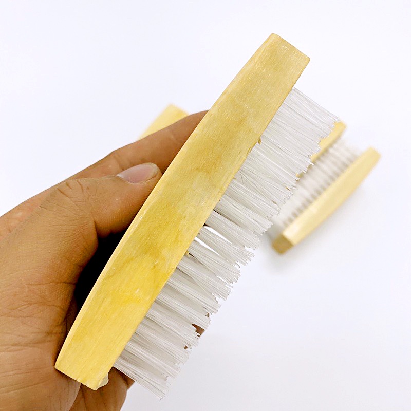 Bàn Chải Giặt Quần Áo, Chà Chân Cán Gỗ Tiện Lợi - Ảnh 5