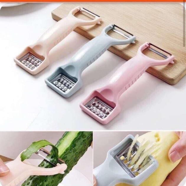 Bào Nạo Rau Củ 2 Đầu Cán Nhựa Lúa Mạch Sang Trọng - Ảnh 4