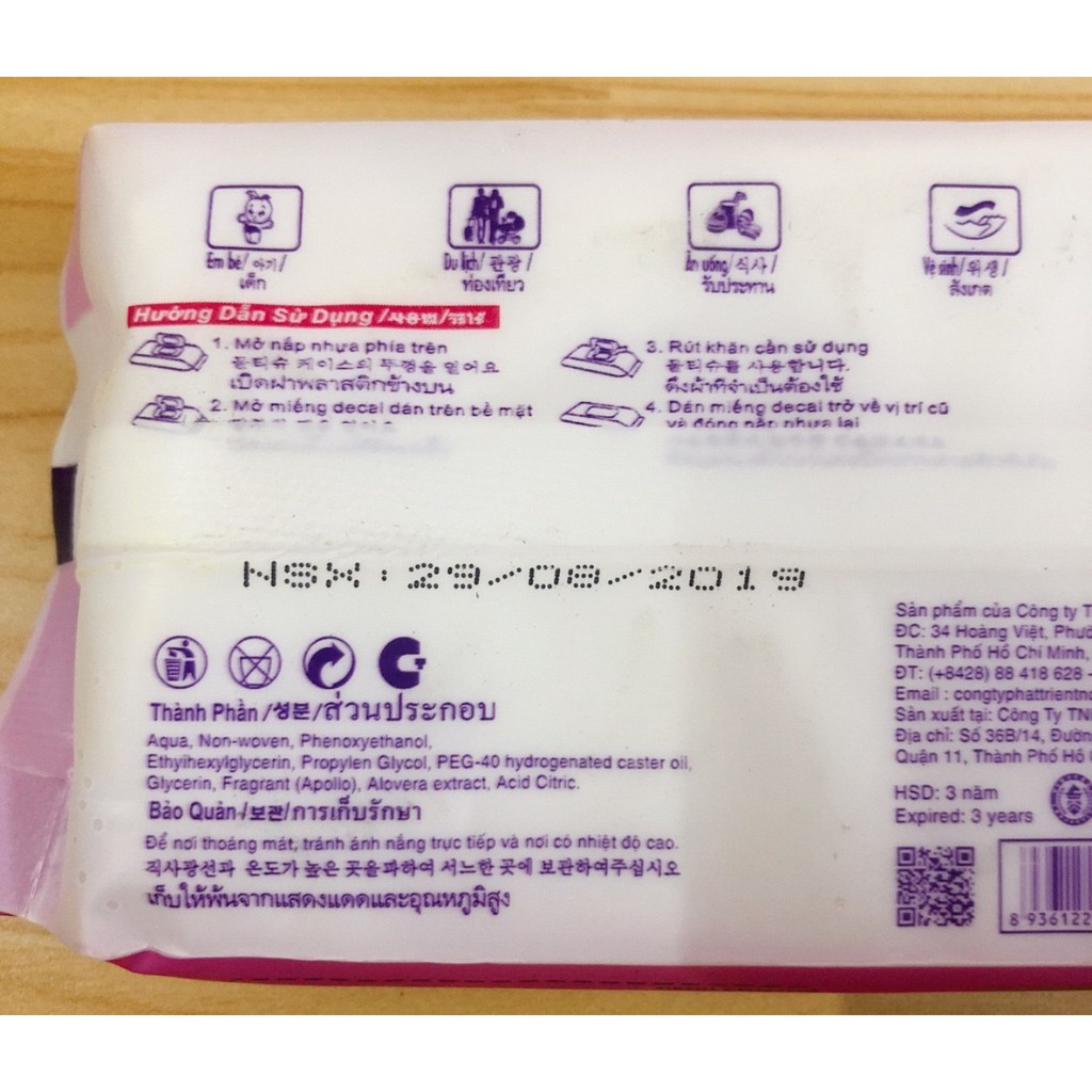 Khăn Giấy Ướt Anpa Bỏ Túi 20 Tờ Tiện Dụng - Ảnh 2