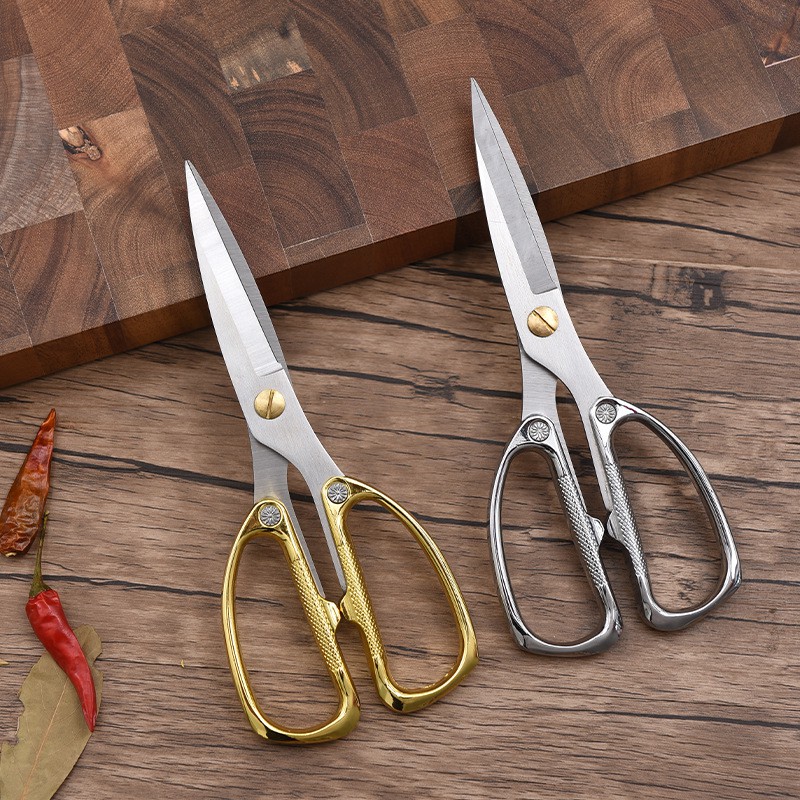 Kéo Cắt Gà Kéo Nhà Bếp siêu bền cực bén số 1 thị trường - Kéo thép mạ vàng/bạc - Ảnh 7