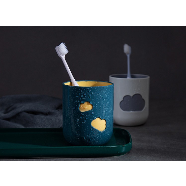 Cốc Uống Nước đựng bàn chải hình Đám Mây -C2 - Ảnh 2
