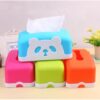 Hộp Đựng Khăn Giấy Mini Họa Tiết Gấu Panda Ngộ Ngĩnh - Gấu Vuông