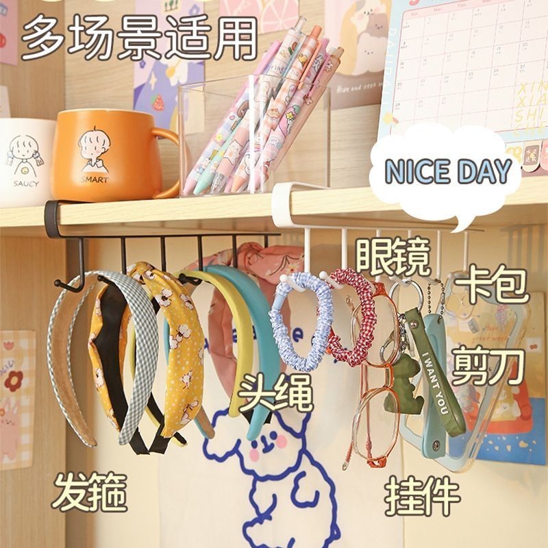 Thanh 5 móc treo nhà bếp, móc treo đồ gắn tủ tiết kiệm không gian -T5 - Ảnh 7